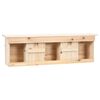 vidaXL Spatzenhaus 5-fach 68x15x21 cm Tannenholz