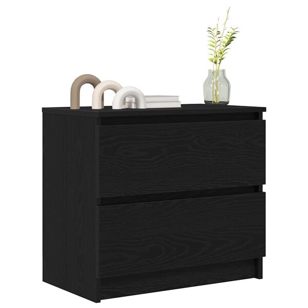 vidaXL TV-Schrank Schwarz 60x35x54 cm Holzwerkstoff