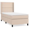 vidaXL Boxspringbett mit Matratze Cappuccino-Braun 80x200cm Kunstleder
