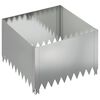 vidaXL Raseneinfassung 60 x 60 x 35 cm Stahl Silber