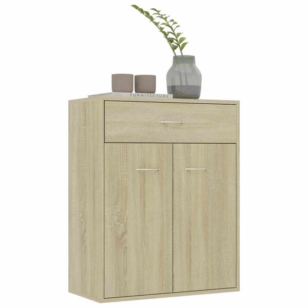 vidaXL Sideboard Sonoma-Eiche 60x30x75 cm Holzwerkstoff