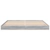 vidaXL Bettgestell ohne Matratze Grau Sonoma 180x200 cm Holzwerkstoff