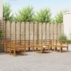 vidaXL Outdoor-Sofagarnitur 11 pcs Natur Massivholz Akazie