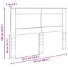 vidaXL Kopfteil mit Kopfteil Sonoma-Eiche 150 cm Holzwerkstoff