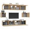 vidaXL 6-tlg. TV-Schrank-Set Sonoma-Eiche Holzwerkstoff