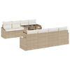 vidaXL Garten-Sofa-Set 9 stk. Beige Poly-Rattan