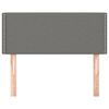 vidaXL Kopfteil Dunkelgrau 80x5x78/88 cm Stoff