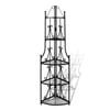 vidaXL Pflanzentreppe Blumenregal Standregal Eckregal schwarz