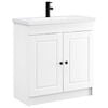 vidaXL Badezimmerm&ouml;bel-Set Wei&szlig; 56 x 37,5 x 81 cm Holzwerkstoff