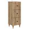 vidaXL Schubladenschrank Artisan-Eiche 33 x 34,5 x 90 cm Holzwerkstoff