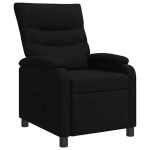 vidaXL Liegesessel Schwarz Stoff