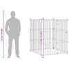 vidaXL Outdoor-Hundezwinger 120x120x150 cm