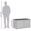 vidaXL Gartenschrank Beige 110x55x60,5 cm Poly Rattan