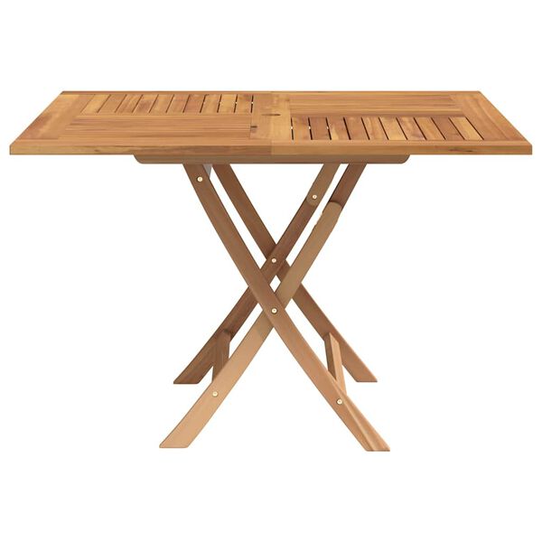 vidaXL Gartentisch Klappbar 110x110x75 cm Massivholz Teak