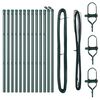 vidaXL Zaunpfosten 13 pcs Gr&uuml;n Stahl