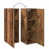 vidaXL TV-Schrank Altholz-Optik 30,5x30x90 cm Holzwerkstoff