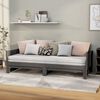 vidaXL Ausziehbares Tagesbett Grau Massivholz Kiefer 2x(90x190) cm
