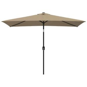 vidaXL Sonnenschirm mit Metall-Mast 300x200 cm Taupe