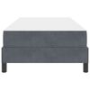 vidaXL Boxspringbett mit Matratze Dunkelgrau 90 x 220 cm Stoff