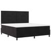 vidaXL Boxspringbett mit Matratze Schwarz 180 x 200 cm Stoff