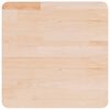 vidaXL Tischplatte Quadratisch 50x50x2,5 cm Eichenholz Unbehandelt