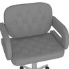 vidaXL Esszimmerstuhl Drehbar Grau Kunstleder
