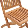 vidaXL Klappbare Gartenstühle 2 Stk. Massivholz Teak