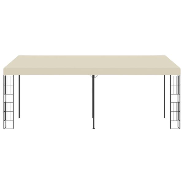 vidaXL Wand-Pavillon 3x6 m Creme Stoff