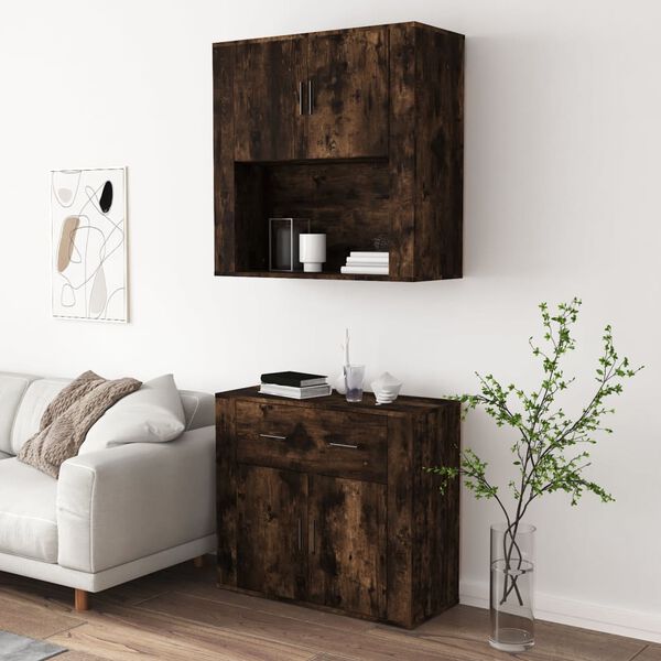 vidaXL Highboard R&auml;uchereiche Holzwerkstoff