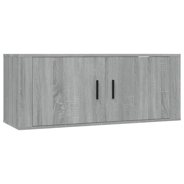 vidaXL 6-tlg. TV-Schrank-Set Grau Sonoma Holzwerkstoff