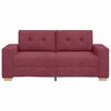 vidaXL Loveseat-Sofa Weinrot 140 cm Stoff