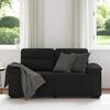 vidaXL 2-Sitzer-Sofa Schwarz 120 cm Stoff