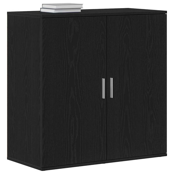 vidaXL Sideboard Schwarz Eichen-Optik 79 x 38 x 80 cm Holzwerkstoff