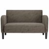 vidaXL Zweisitzer-Sofa Dunkelgrau 110 cm Kunstleder