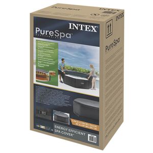 INTEX Spa-Abdeckung Dunkelgrau 211 x 211 cm PVC