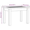 vidaXL Garten-Couchtisch 50x35x36 cm Massivholz Akazie