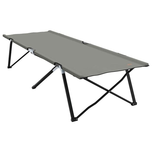 vidaXL Klapp Schlafbett f&uuml;rs Camping 2 pcs Grau 206 x 76 x 74 cm