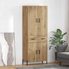 vidaXL Highboard Artisan-Eiche 69,5 x 34 x 180 cm Holzwerkstoff