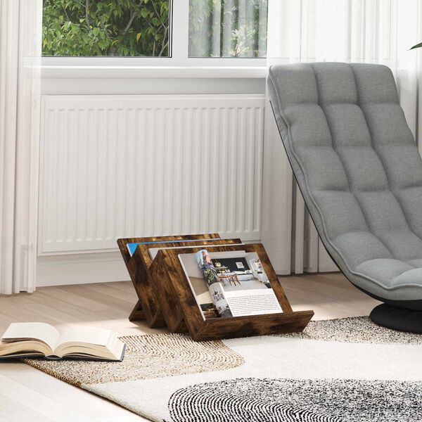 vidaXL Magazinregal Ger&auml;ucherte Eiche 53 x 40 x 28.5 cm Holzwerkstoff