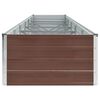 vidaXL Garten-Hochbeet Verzinkter Stahl 480x80x45 cm Braun