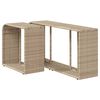 vidaXL Outdoor-Regale 2 Stk. Beige Poly Rattan