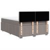 vidaXL Boxspringbett mit Matratze Taupe 140x190 cm Stoff