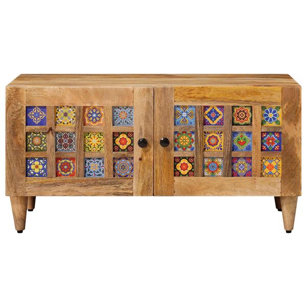 vidaXL Couchtisch Natur 80 x 50 x 40 cm Massivholz Mango