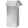 vidaXL Schneckenzaun 13,5 x 13,5 x 25 cm Verzinkter Stahl Silber