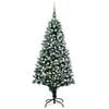 vidaXL K&uuml;nstlicher Weihnachtsbaum mit LEDs Kugeln Zapfen 240 cm