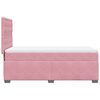 vidaXL Boxspringbett mit Matratze Rosa 90x190 cm Samt