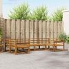 vidaXL Outdoor-Sofagarnitur 6 pcs Natur Massivholz Akazie