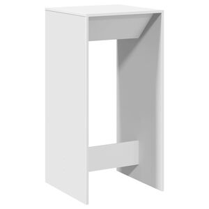 vidaXL Bartisch Wei&szlig; 51x50x103,5 cm Holzwerkstoff