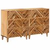 vidaXL Stauraumschr&auml;nke 2 pcs Braun 60 x 33,5 x 75 cm Massivholz Mango