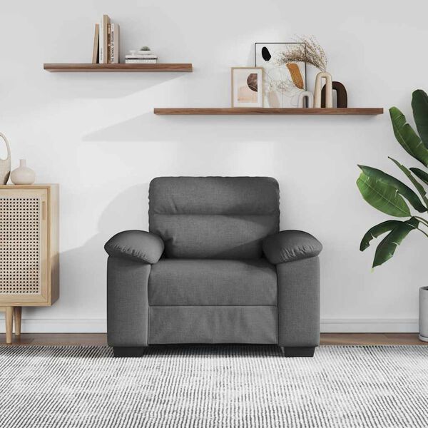 vidaXL Sessel Dunkelgrau 100x81x84 cm Stoff